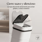 Caneca de Basura Inteligente Plegable con Sensor y Tapa Automática