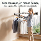 Tendedero Retráctil para Ropa con Ventosas de Alta Resistencia